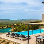 Βίλα New Blue With Private Pool At Trapezaki Afrato