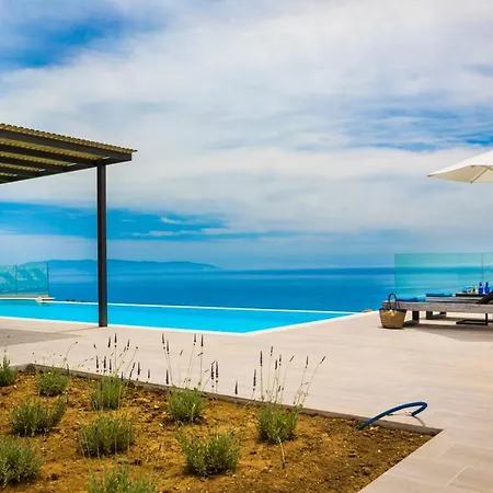 New Blue With Private Pool At Trapezaki فيلة Afrato