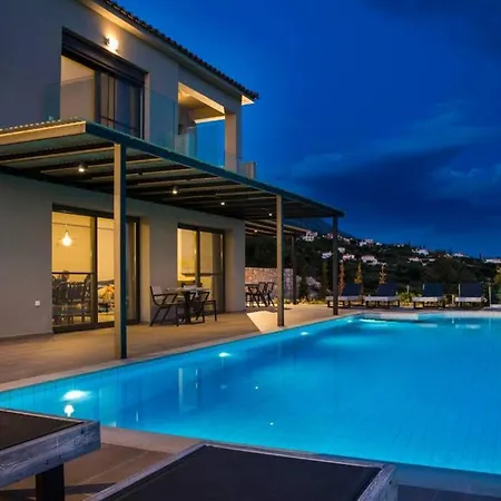 Villa New Blue With Private Pool At Trapezaki Afrato