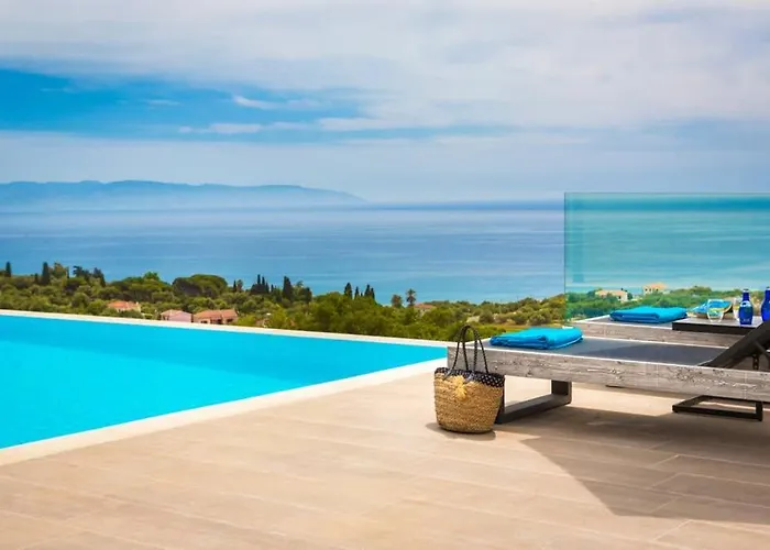 New Blue With Private Pool At Trapezaki Villa *