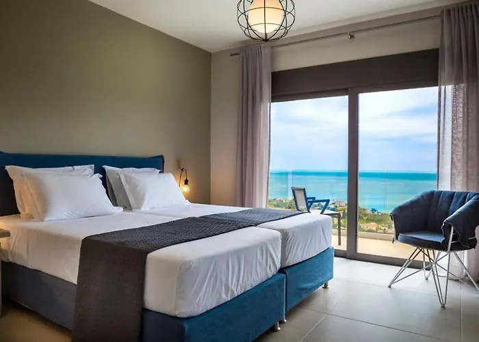 New Blue With Private Pool At Trapezaki Afrato