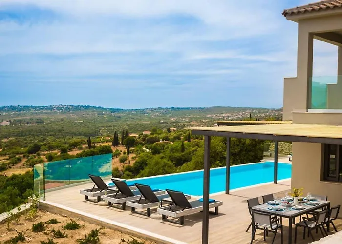 Villa New Blue With Private Pool At Trapezaki Afrato