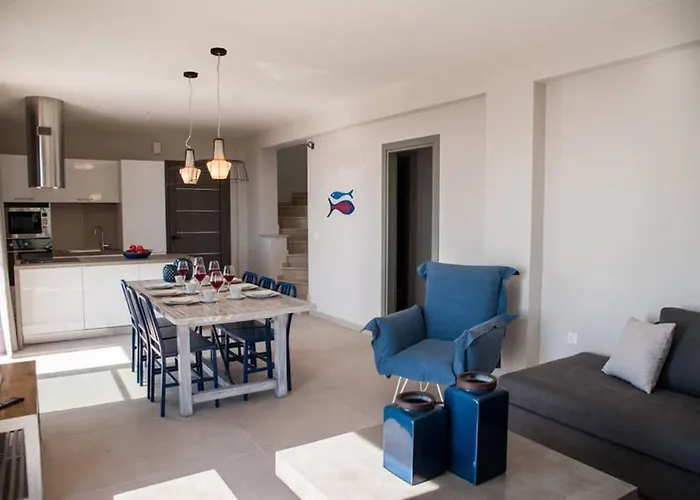 New Blue With Private Pool At Trapezaki Afrato