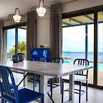 New Blue With Private Pool At Trapezaki *